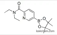 Molecular Structure of 911227-46-8 (5-(4,4,5,5-TETRAMETHYL-[1,3,2]DIOXABOROLAN-2-YL)-PYRIDINE-2-CARBOXYLIC ACID DIETHYLAMIDE)